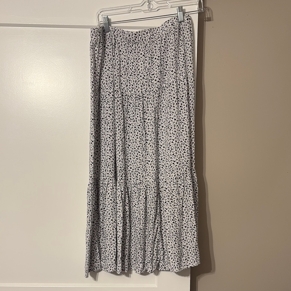 Printed Midi Skirt